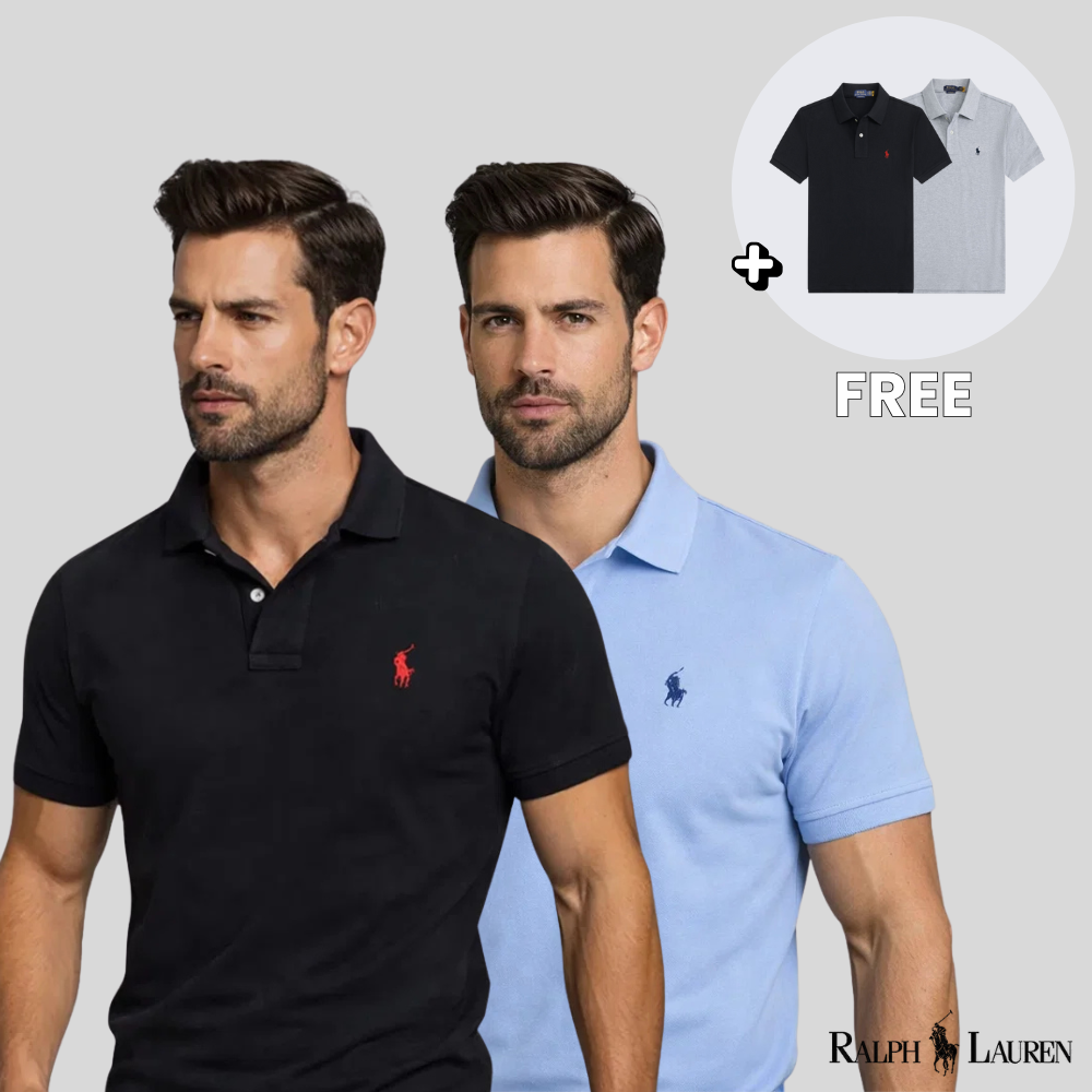 [2 kaufen, 4 erhalten] Klassisches Luxus-Poloshirt