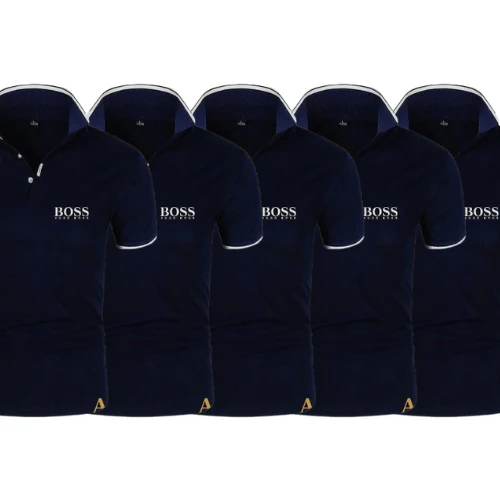 Luxury Polo Shirt 5-Piece Set